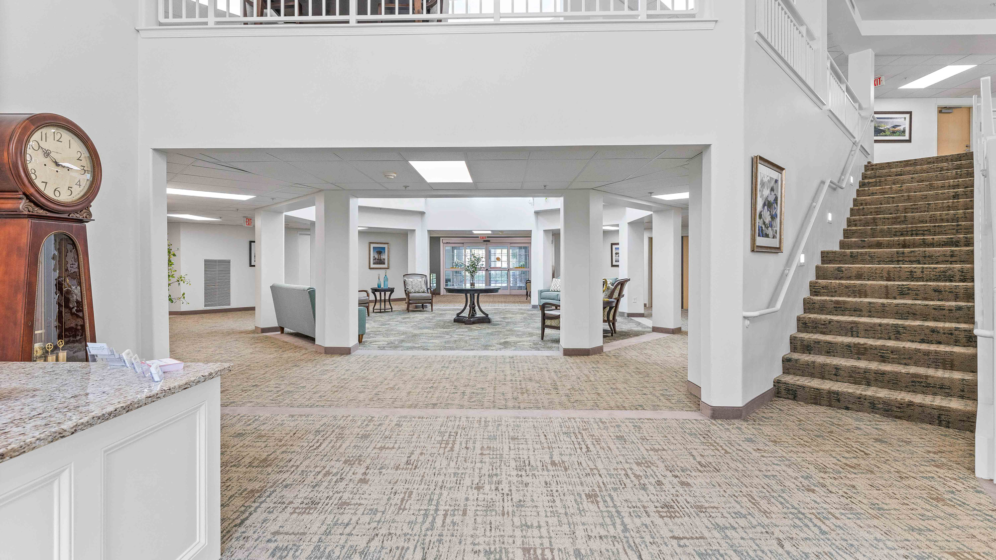 The atrium at Jordan Oaks