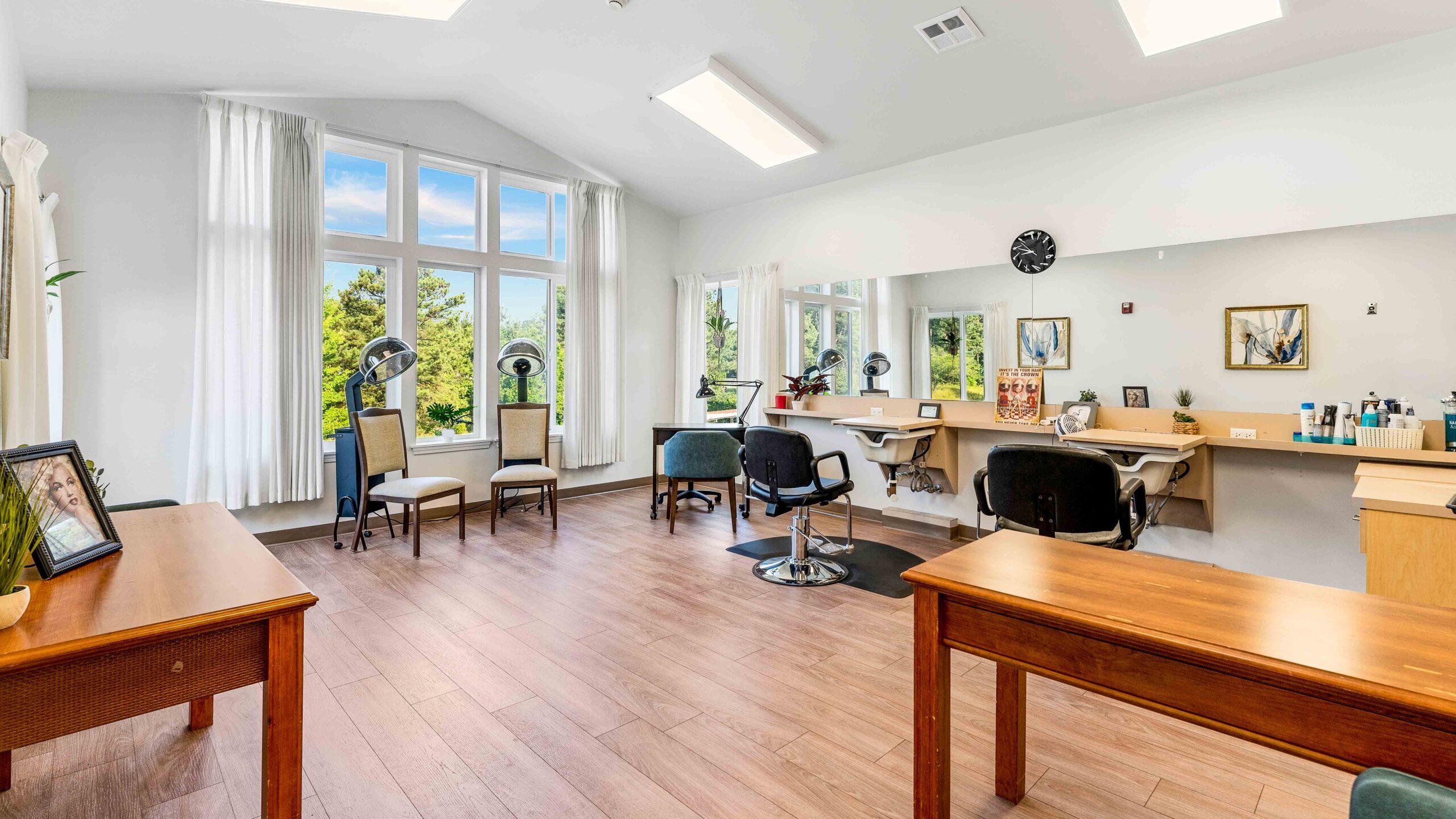 The beauty salon at Jordan Oaks
